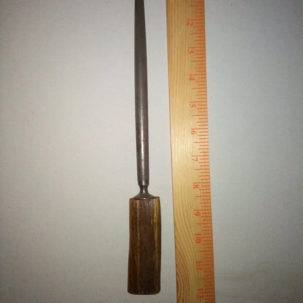 Antler Handle Knife Sharpening Steel Rod: J.A. Henckels Twinworks. Vintage